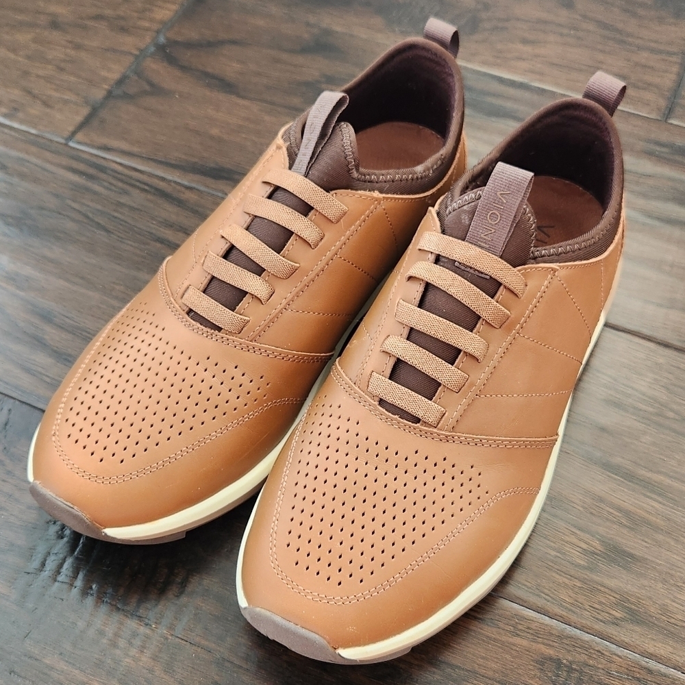 Men's Brown Leather Sneakers